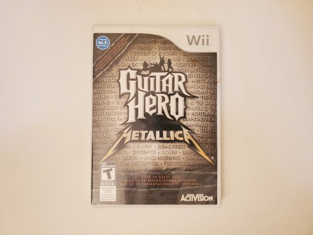 Nintendo Wii Guitar Hero Metallica video game