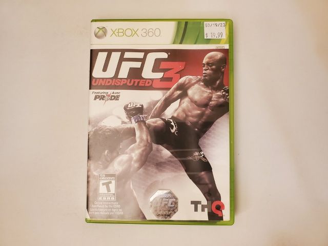 Microsoft Xbox 360 UFC 3 Undisputed video game