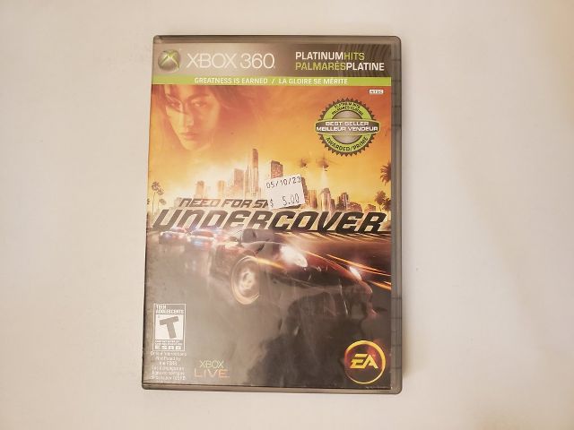 Microsoft Xbox 360 Need For Speed Undercover Platinum Hits video game