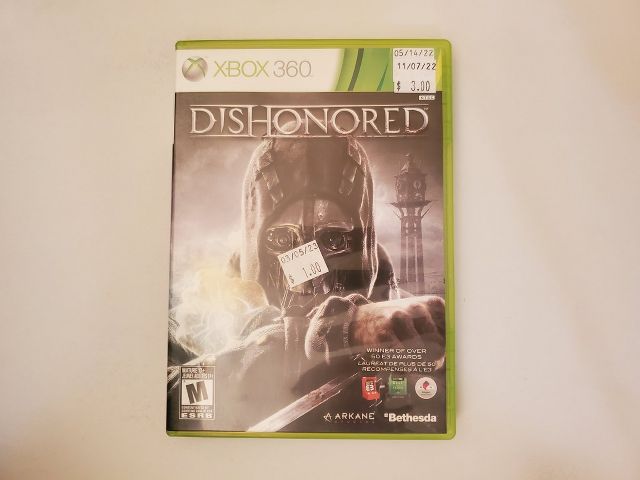 Microsoft Xbox 360 Dishonored video game