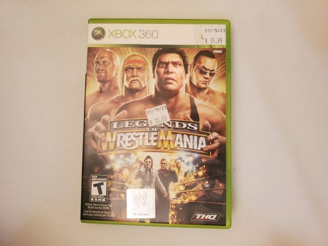 Microsoft Xbox 360 Legends of WrestleMania video game