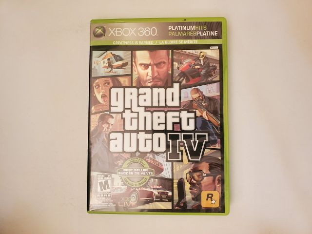 Microsoft Xbox 360 Grand Theft Auto IV Platinum Hits video game