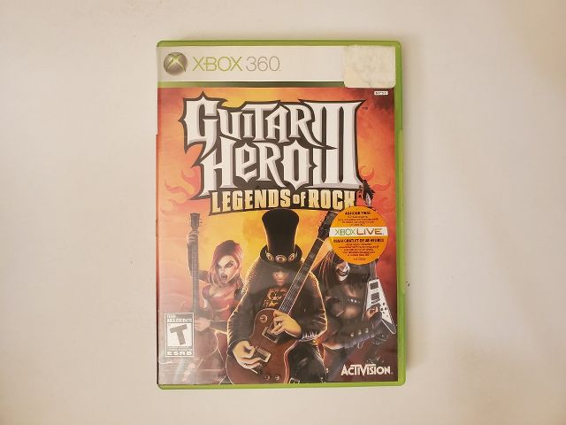 Microsoft Xbox 360 Guitar Hero III Legends of Rock video game