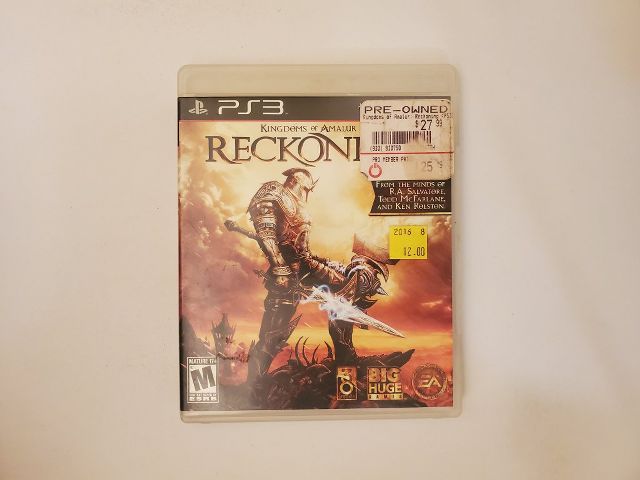 Sony Playstation 3 Kingdoms of Amalur Reckoning video game
