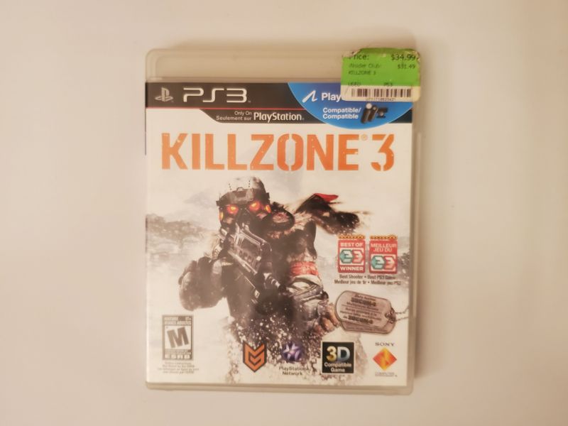 Sony Playstation 3 Killzone 3 video game