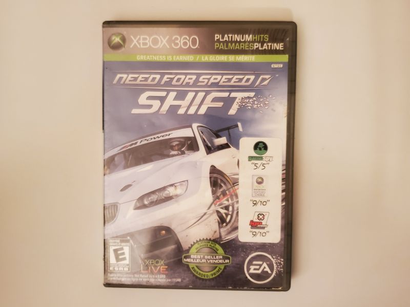 Microsoft Xbox 360 Need for Speed: Shift (Platinum Hits) video game