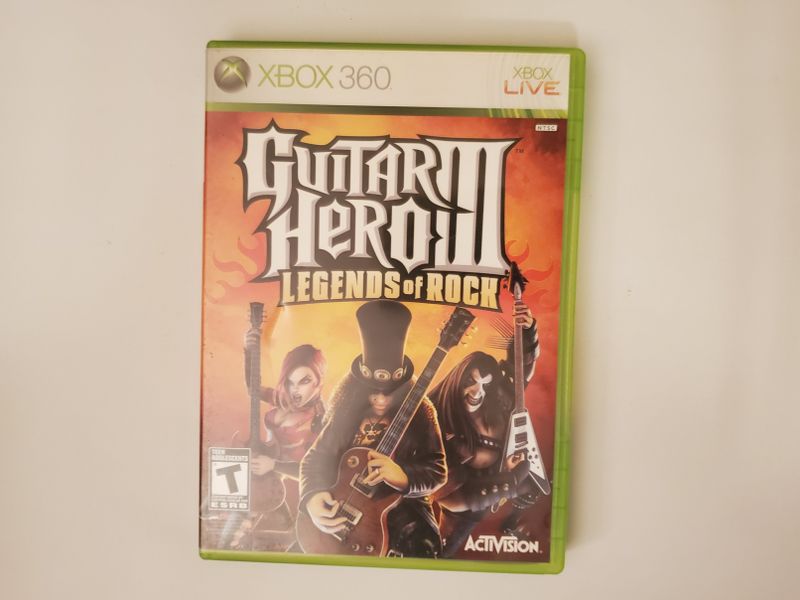 Microsoft Xbox 360 Guitar Hero III Legends of Rock video game