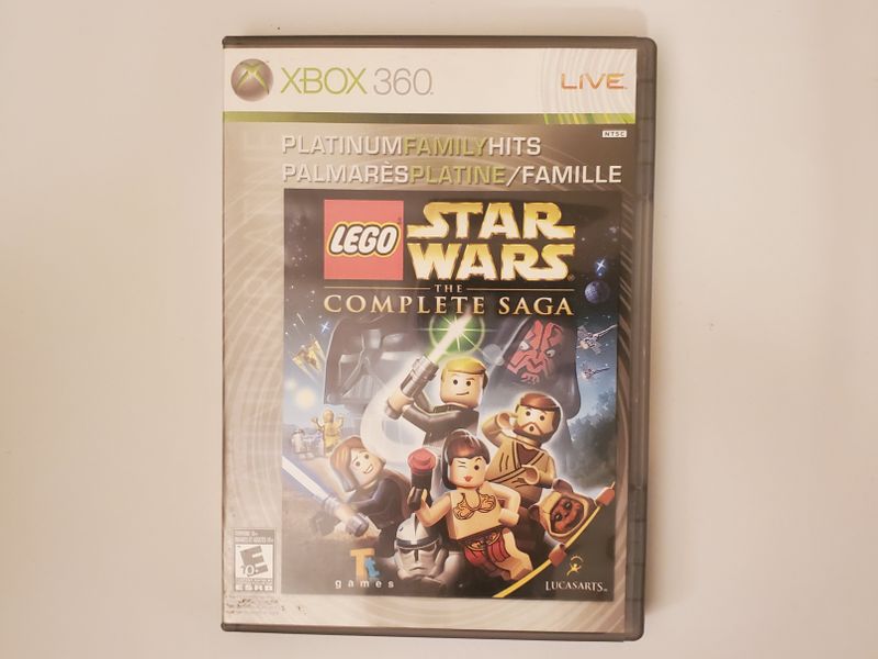 Microsoft Xbox 360 LEGO Star Wars The Complete Saga Platinum Family Hits video game