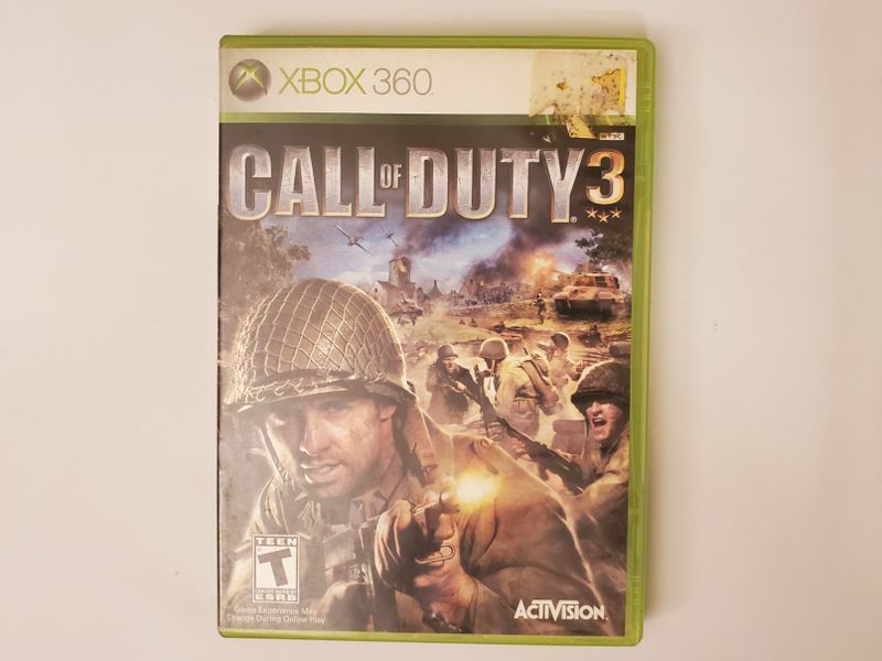 Microsoft Xbox 360 Call of Duty 3 video game