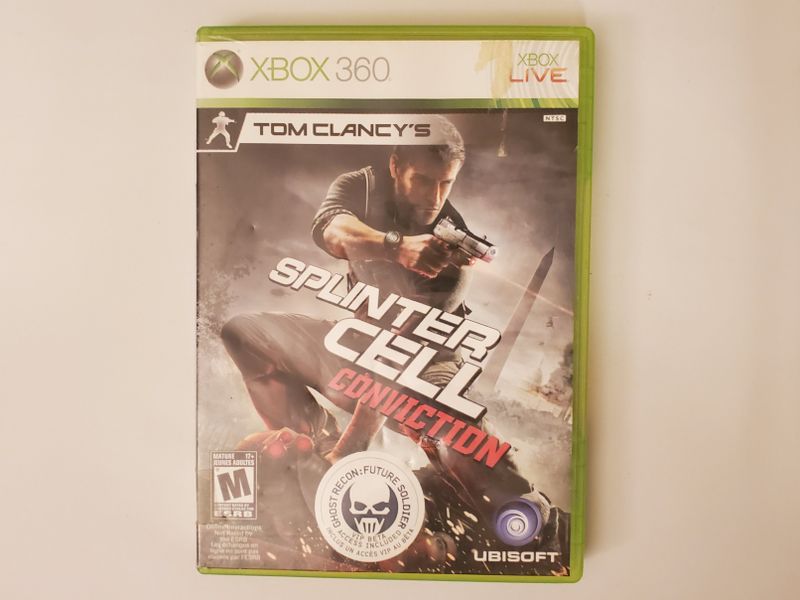 Microsoft Xbox 360 Tom Clancy's Splinter Cell Conviction video game