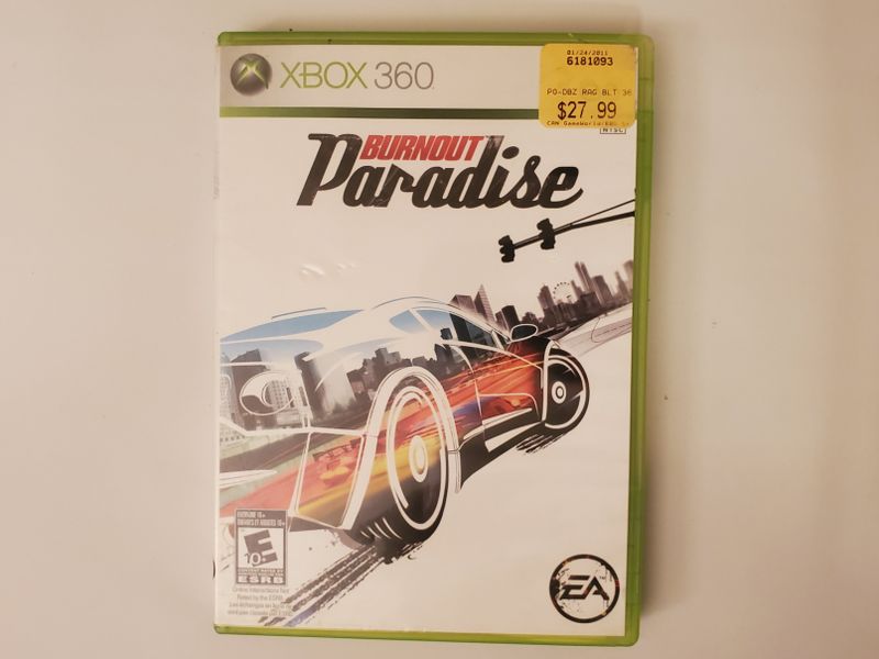 Microsoft Xbox 360 Burnout Paradise video game