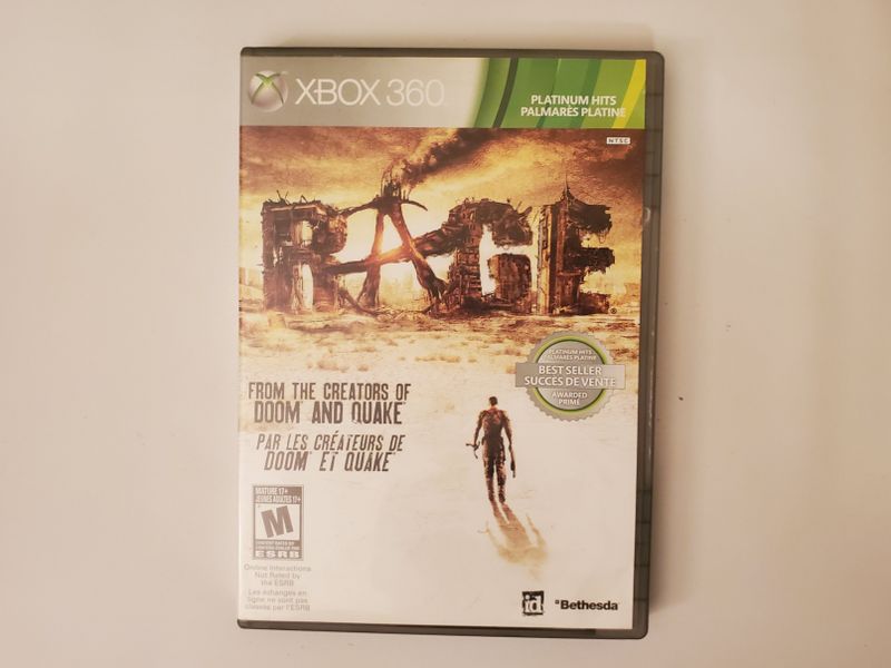 Microsoft Xbox 360 Rage Platinum Hits video game