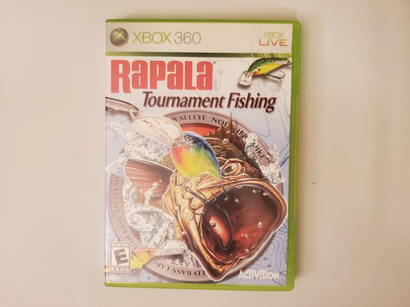 Microsoft Xbox 360 Rapala Tournament Fishing video game