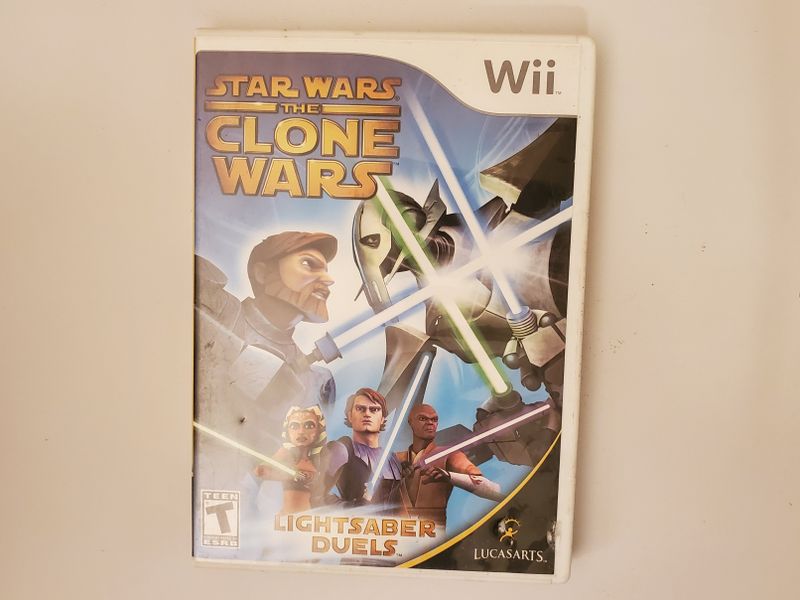 Nintendo Wii Star Wars The Clone Wars Lightsaber Duels video game