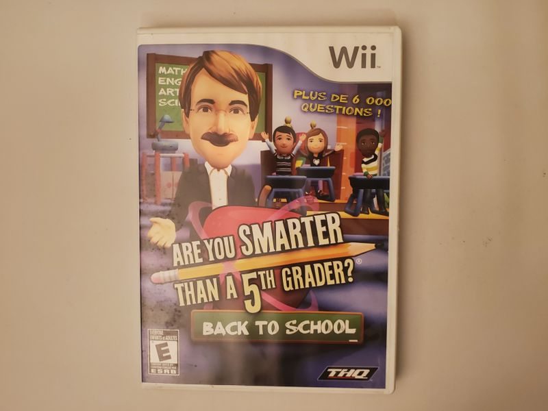 Nintendo Wii Are You Smarter Than a 5th Grader? Back to School video game