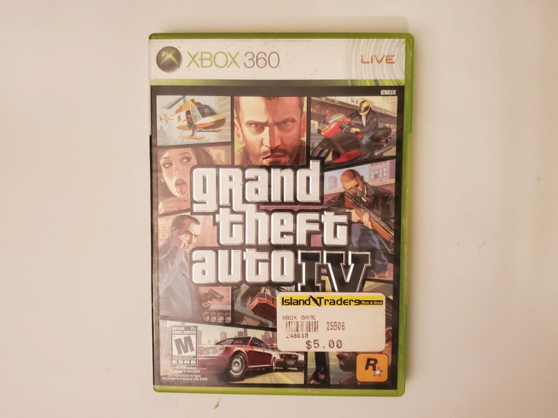 Microsoft Xbox 360 Grand Theft Auto IV video game