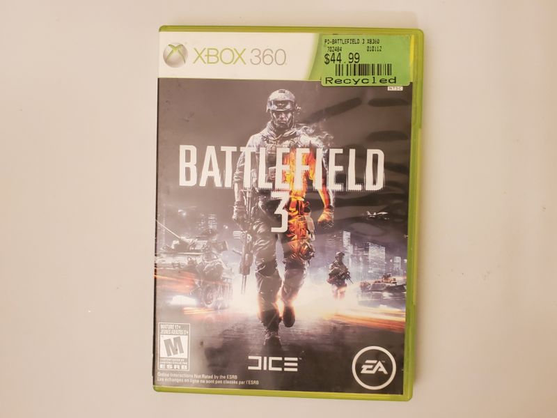 Microsoft Xbox 360 Battlefield 3 video game
