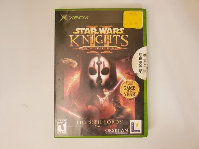 Microsoft Xbox Star Wars Knights of the Old Republic II: The Sith Lords video game