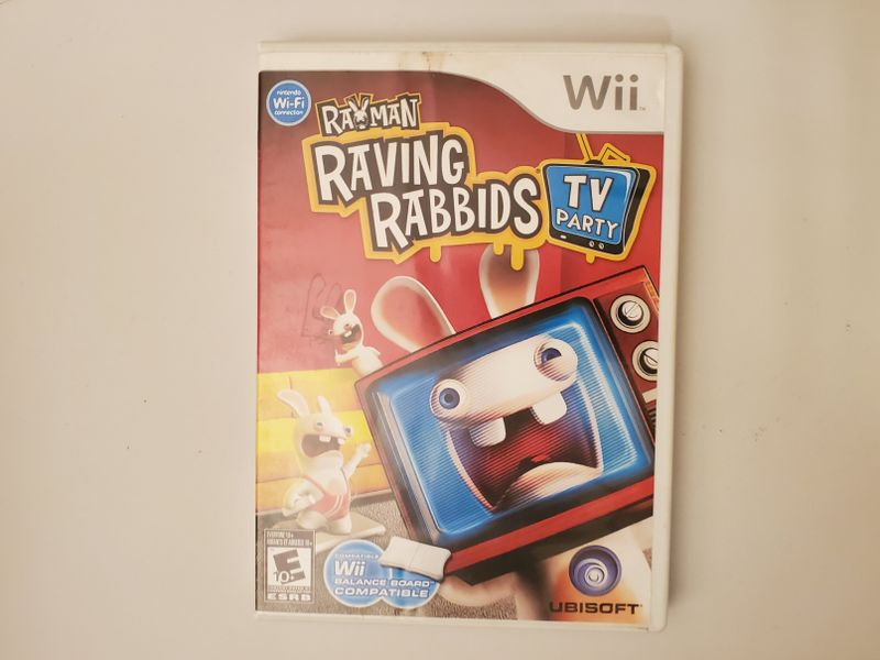 Nintendo Wii Rayman Raving Rabbids TV Party video game