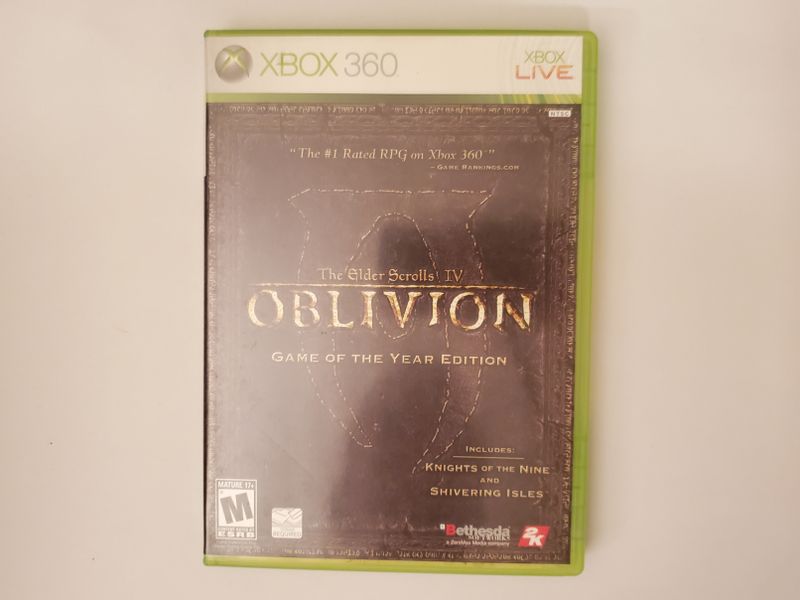 Microsoft Xbox 360 The Elder Scrolls IV Oblivion Game of the year edition video game