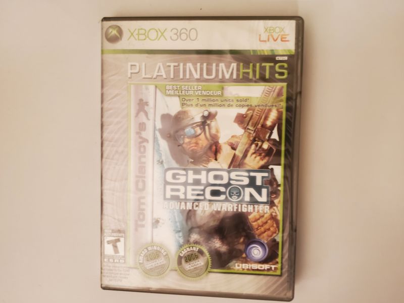 Microsoft Xbox 360 Ghost Recon Advanced Warfighter Platinum Hits video game