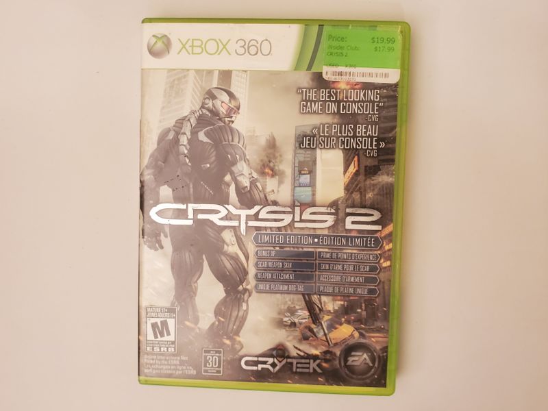 Microsoft Xbox 360 Crysis 2 Limited Edition video game