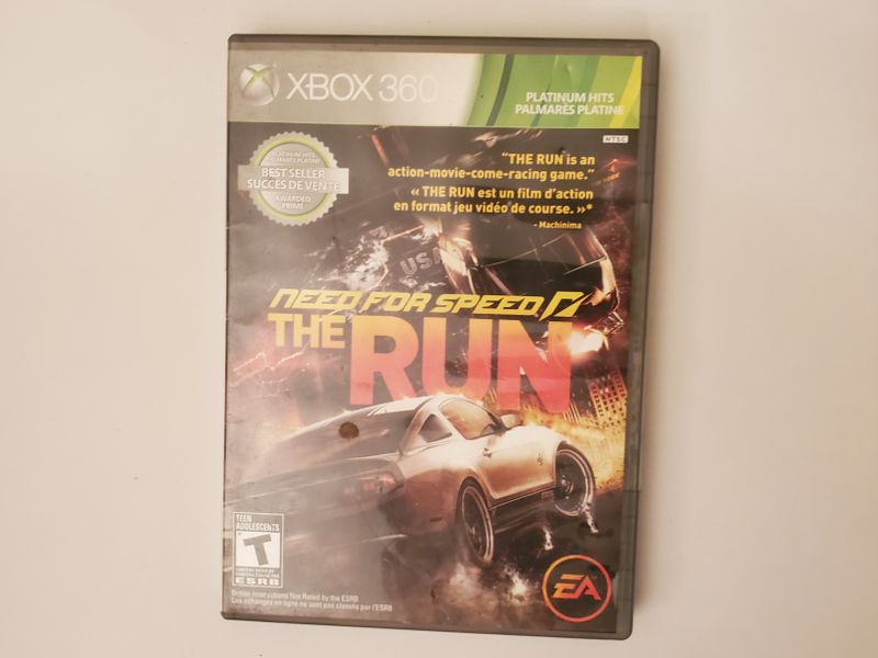 Microsoft Xbox 360 Need for Speed The Run Platinum Hits video game