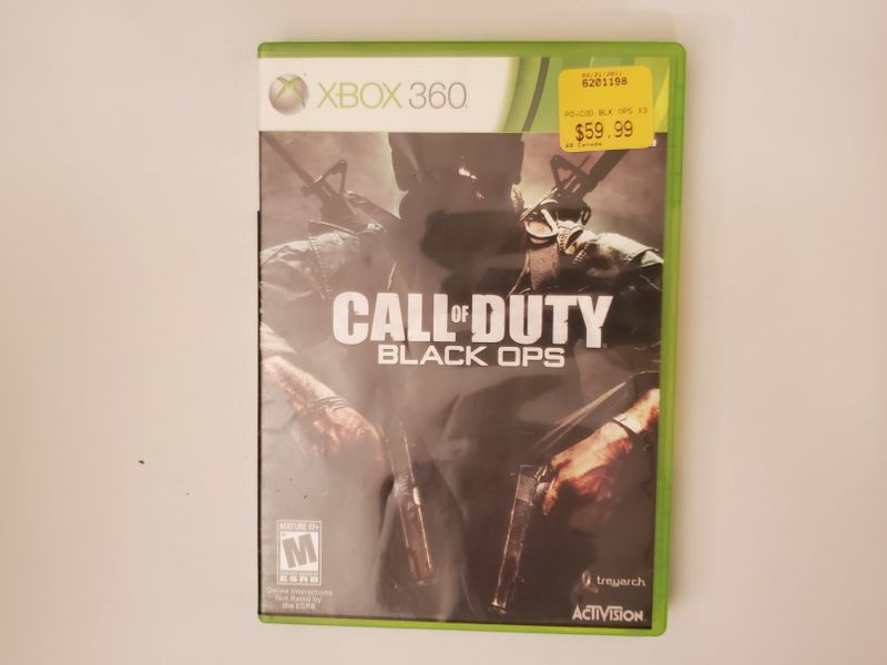 Microsoft Xbox 360 Call of Duty Black Ops video game