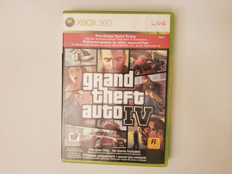 Microsoft Xbox 360 Grand Theft Auto IV (Pre-Sale Only) video game