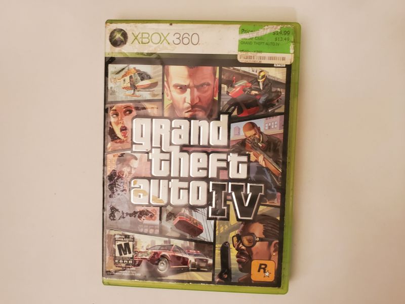 Microsoft Xbox 360 Grand Theft Auto IV video game