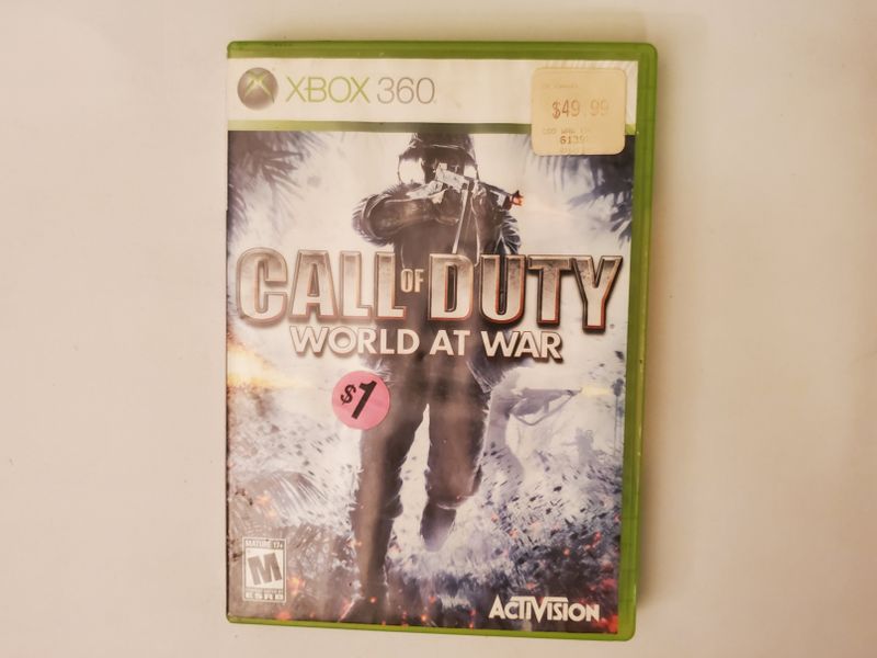 Microsoft Xbox 360 Call of Duty World At War video game