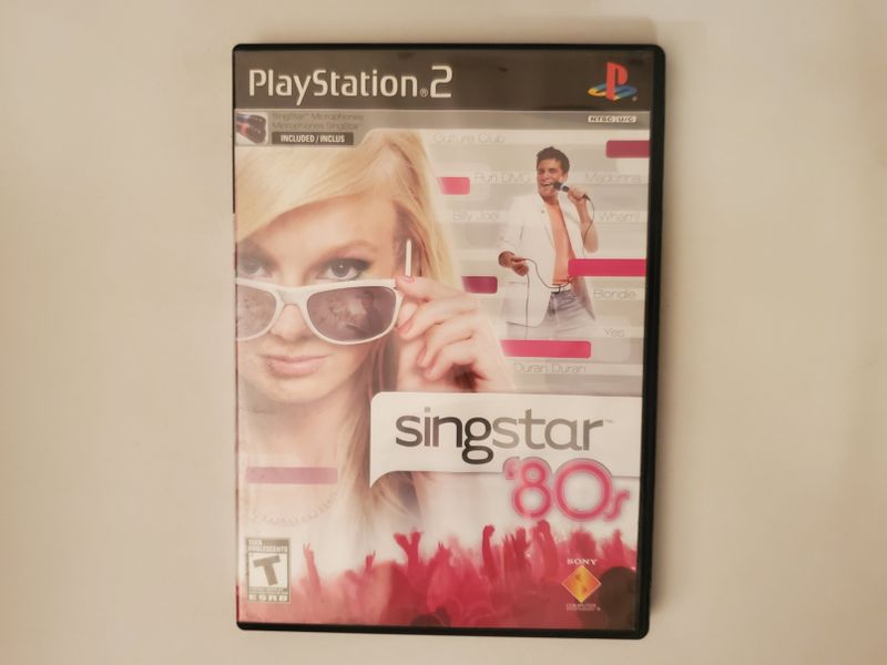 Sony Playstation 2 Singstar 80s video game