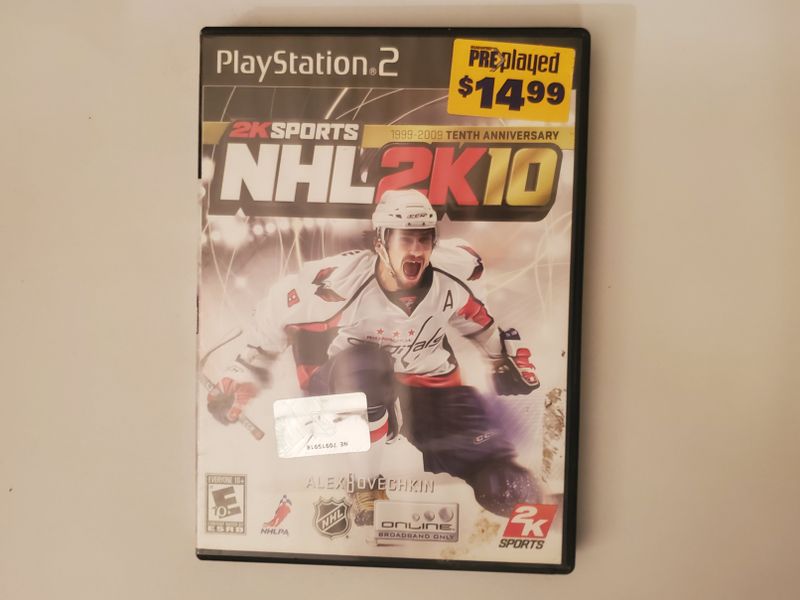 Sony Playstation 2 NHL 2K10 video game