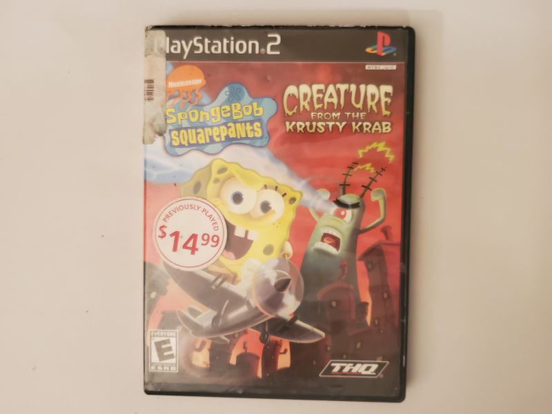 Sony PlayStation 2 Spongebob Squarepants Creature from the Krusty Krab video game