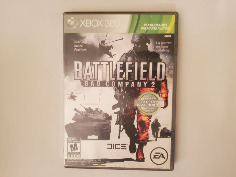Microsoft Xbox 360 Battlefield Bad Company 2 Platinum Hits video game