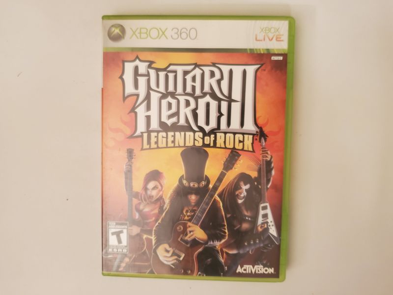 Microsoft Xbox 360 Guitar Hero III Legends of Rock video game