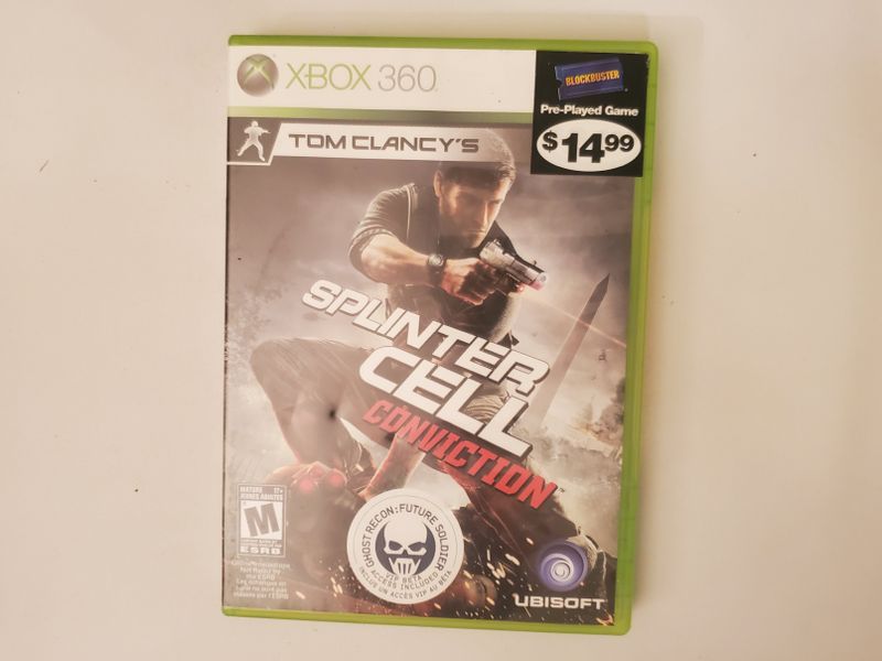 Microsoft Xbox 360 Tom Clancy's Splinter Cell Conviction video game