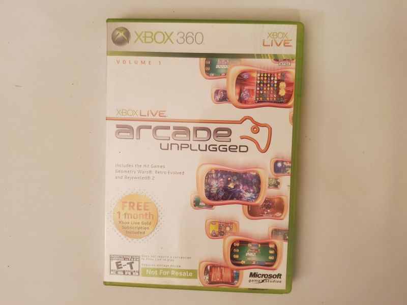Microsoft Xbox 360 Xbox Live Arcade Unplugged: Volume 1 (Not For Resale) video game