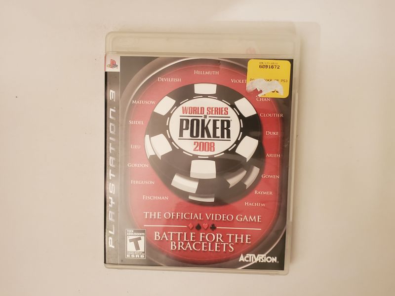 Sony PlayStation 3 World Series Of Poker 2008 video game