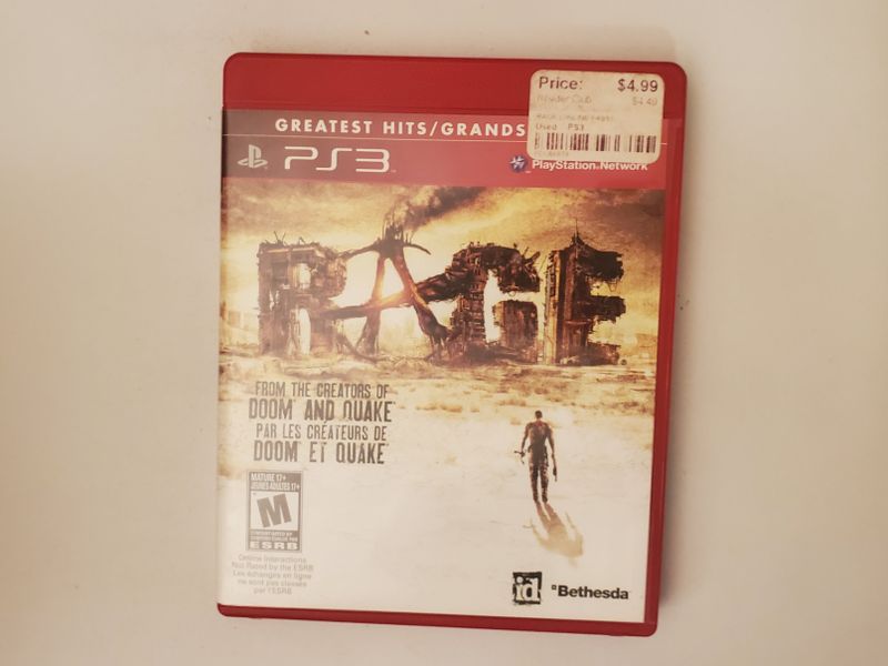 Sony PlayStation 3 Rage Greatest Hits video game
