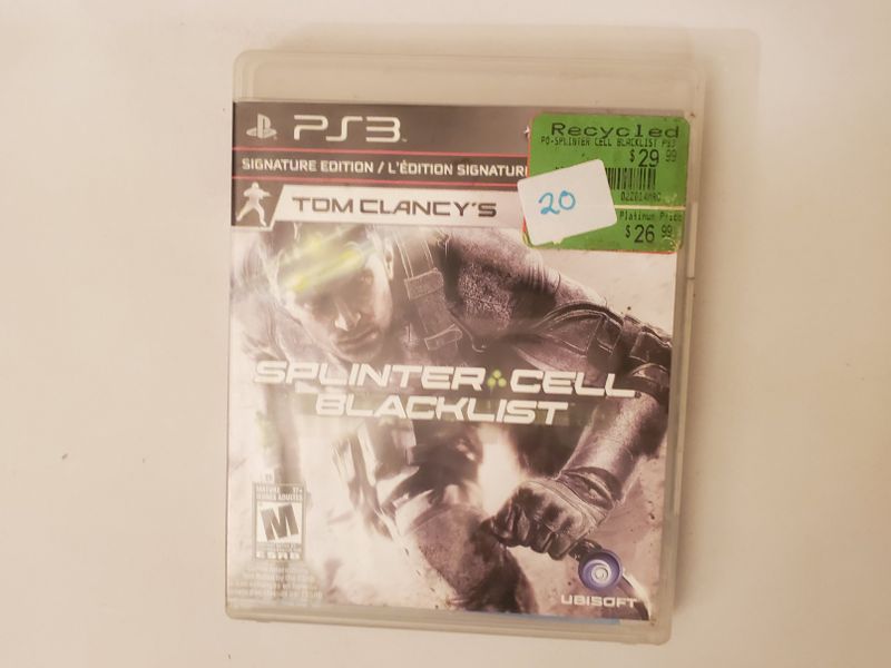 Sony PlayStation 3 Splinter Cell Blacklist Signature Edition video game