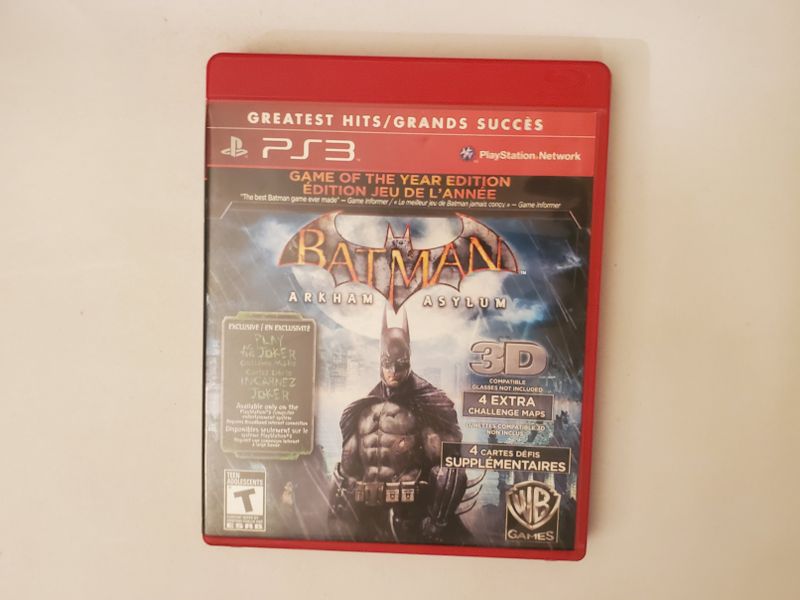 Sony Playstation 3 Batman Arkham Asylum Game of the Year Edition Greatest Hits video game