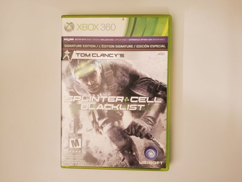 Microsoft Xbox 360 Splinter Cell Blacklist Signature Edition video game