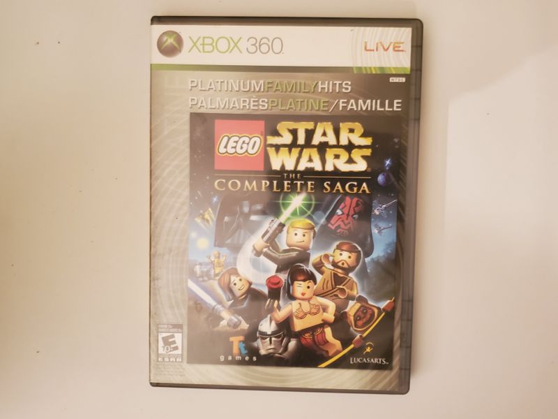 Microsoft Xbox 360 LEGO Star Wars The Complete Saga Platinum Family Hits video game