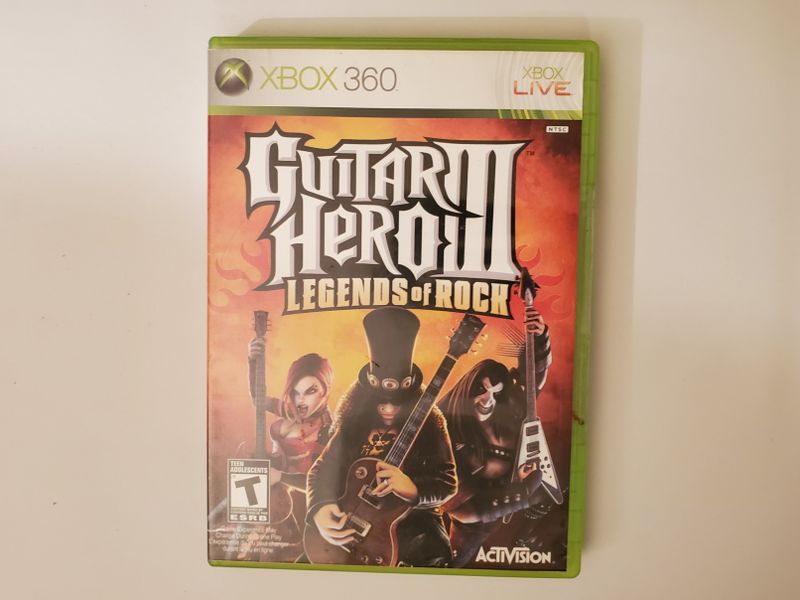 Microsoft Xbox 360 Guitar Hero III Legends of Rock video game