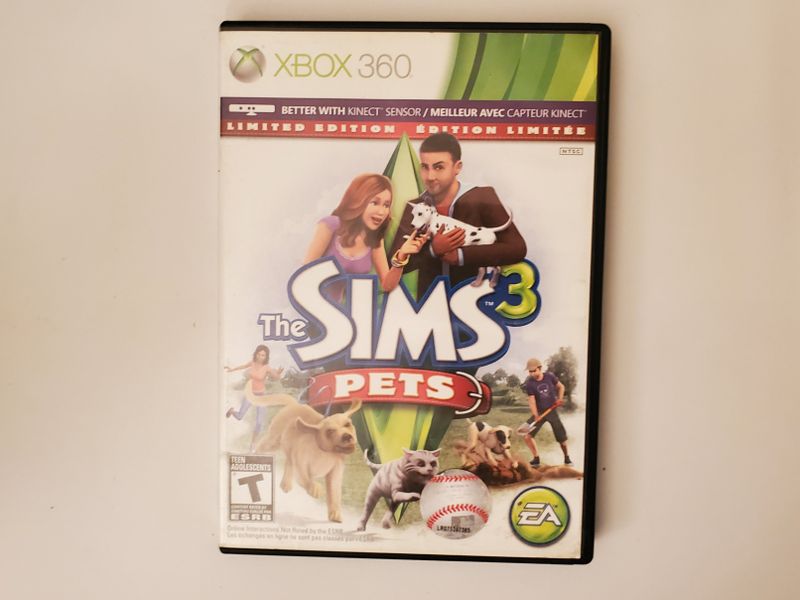 Microsoft Xbox 360 The Sims 3 Pets Limited Edition video game