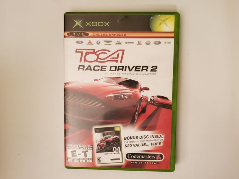 Microsoft Xbox TOCA Race Driver 2 video game
