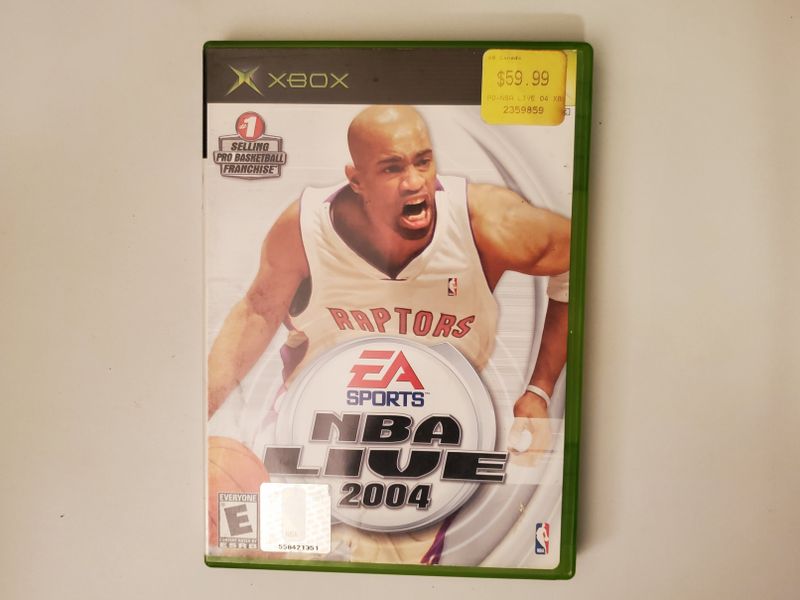 Microsoft Xbox NBA Live 2004 video game
