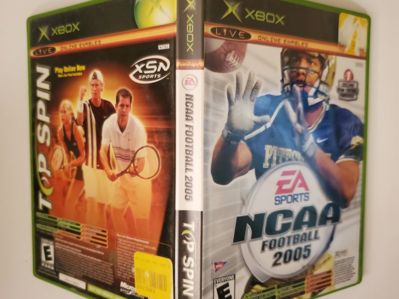 Microsoft Xbox Top Spin / NCAA Football 2005 video game