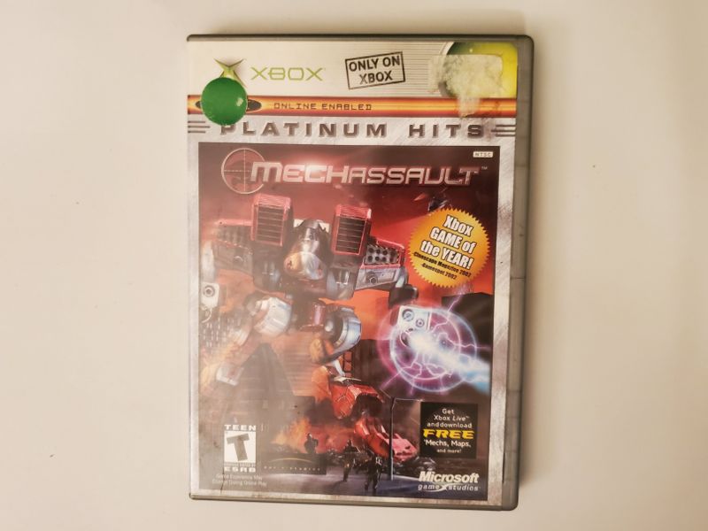 Microsoft Xbox Mechassault Platinum Hits video game